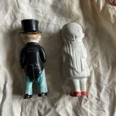 Ceramic Multicolor Bride & Groom Wedding Figurines Set of 2, Wedding Theme