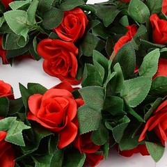 Rose Flower Garland 5pack 41Ft Artificial Fake Rose Garland Vine Artificial Flow
