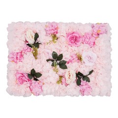 12pcs Artificial Flower Wall Panels Wedding Backdrop 60x40CM (each) Pink