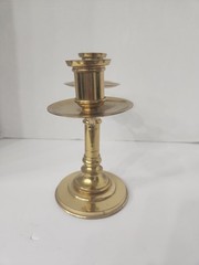 Vintage Taper Candle Holder Polish Brass Trio Wedding Home Decor (9″high×10″Long