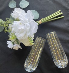 VTG-Inspired Stemless Champagne Flutes Wedding Toast Bride Groom MCM Fab Fit Fun