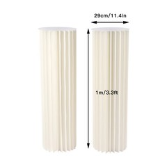 MilkyWhite Cardboard Vase Desktop Floor-standing Cardboard+Acrylic Wedding Decor