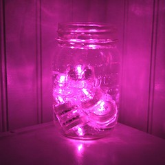 LED SUBMERSIBLE TEA LIGHT Waterproof Floral Decor Wedding centerpiece 10 PINK