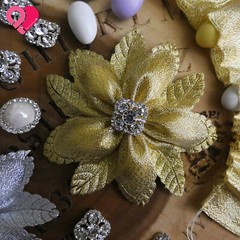 Flower Leaf Pull Bow Ribbon Pouch Jordan Almond Holder Baby Wedding Party Favor