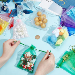 200Pcs 4X6 Inch Organza Bags 20 Color Wedding Favor Bag Sheer Gift Bags with Dra