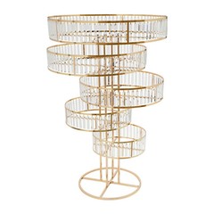 Freestanding Crystal Flower Stand Arrangement Stand Wedding Decoration Pillar
