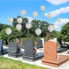 PANTIDE 37Pcs Memorial Balloons Set White Remembrance Funeral 12inch,