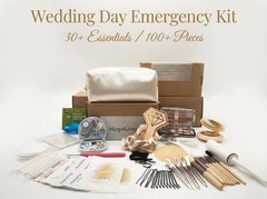 Wedding Emergency Kit for Brides, Champagne White, 100+ Pieces, All-in-One