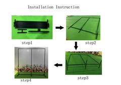 90.55*23.62*90.55in Free Standing Wedding Backdrop Stand Iron Rectangular Stand