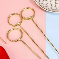 40 Pcs Floral Card Holder Picks Metal Floral Picture Holders for Bouquets