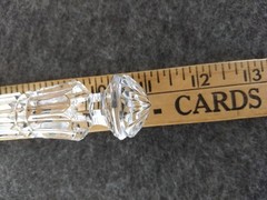 Waterford Crystal Wedding Cake Server 11″ Serrated Edge Logo Sticker Ireland
