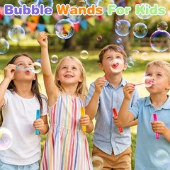 Mini Bubble Wands for Kids, 36 Pcs Bulk Bubble Wands in 6 Colors, Kids 36 Star