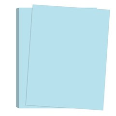 NextDayLabels Color Cardstock Paper – 50 Sheets – 8-1/2″ x 11″, Pastel Blue