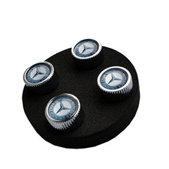 Valve Stem Caps – Blue Laurel Wreath, Universal Fit for Cars & Trucks, Durable D