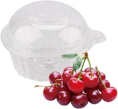 Sturdy 50-Count Plastic Cupcake Holders with Clamshell Seal for Fresh Desserts