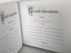 Western Wedding Guest Book, White Lasso with Silver Cowboy Boot Charm
