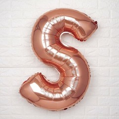 40″ Rose Gold Letter S Mylar Foil Balloon Birthday Party Wedding Decorations