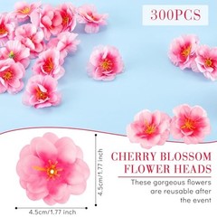 Mini 300 Classic Cherry Blossom Heads Artificial Silk Cloth Petals – Mini 300