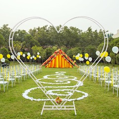 Metal Heart Shaped Wedding Arch Backdrop Stand White for Wedding Ceremony Decor!