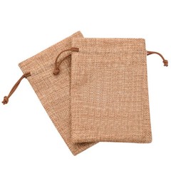 25 50 100 Wedding Hessian Burlap Jute Favour Gift Bags Jewelry Drawstring Pouch