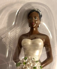 Wilton African American Bride and Groom Wedding Cake Toppers 2-piece