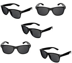 Black and White Sunglasses Bulk-6 Black 6 White Sunglasses-Wholesale Party Favor