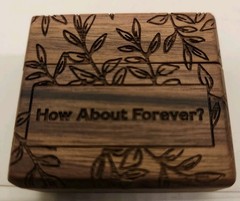 Wooden Ring Box for Wedding or Engagement, Ring Bearer Gift – Storage Box