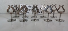 Lot of 10 Crate & Barrel Harp Place Card Holders Holiday Dinners Wedding Table