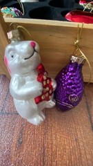 Old World Collection Christmas Bride Wedding Glass Ornaments Set of 12