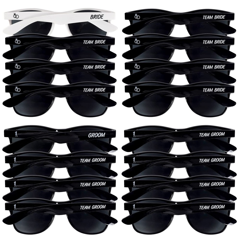 Bachelor & Bachelorette Sunglasses – Pack of 16 Team Bride/Team Groom and Bri…