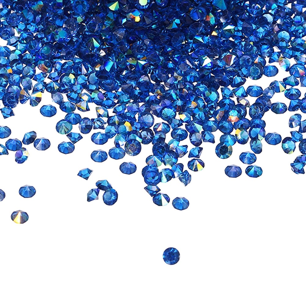 7200Pcs 3mm Wedding Table Scatter Confetti Diamond for Party, Sapphire AB