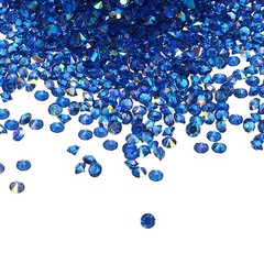 7200Pcs 3mm Wedding Table Scatter Confetti Diamond for Party, Sapphire AB