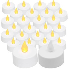 24 piece set of LED tealight battery operated no-smoke light