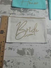 Wedding Makeup Toiletry Bags Bride Maid of Honor Bridesmaid Gifts Turquoise NEW