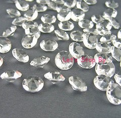 2000pc 4.5mm Clear Acrylic Diamond Confetti Wedding Deco Supplies Table Scatters