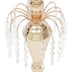 17.7in Height 10 Pcs Versatile Metal Wedding Centerpieces Vase& Pillar Candle