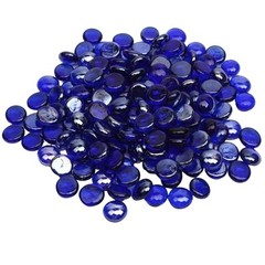 Cobalt Blue Glass Beads for Vases – 2 lb for Flat Marbles