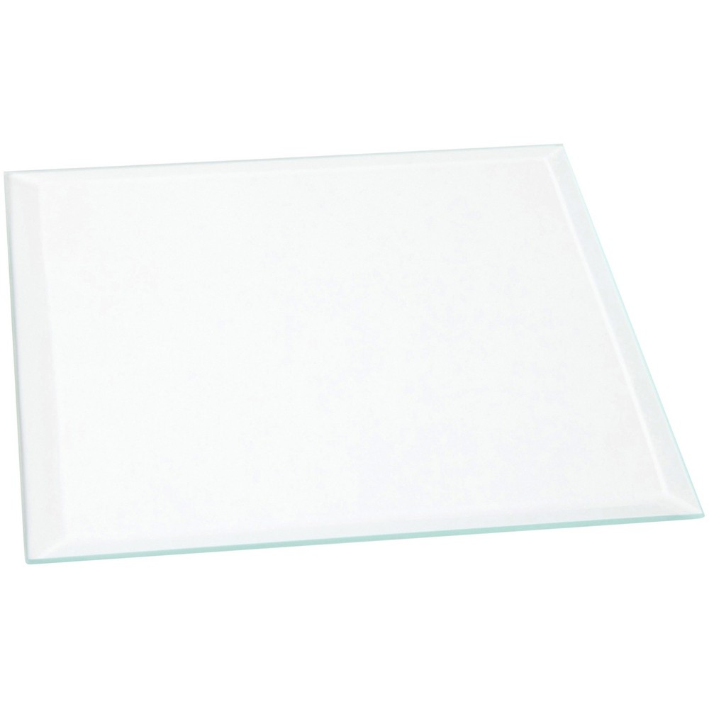 Plymor 5″ Square, 3mm Thick Beveled Clear Glass