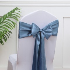 Pack of 50 Satin Chair Sashes Bows tie Ribbon 7×108 inches for Wedding Party