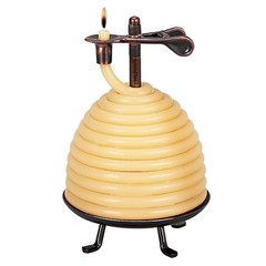 Candle By The Hour 50-Hour Beehive Candle Eco-Friendly Natural Beeswax Cotton