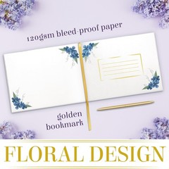Wedding Guest Book with Pen , Guest Book , Guest Book for Vacation Home , Guest