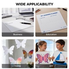 Koogel 25 Sheets 12×12 White Cardstock Paper, 65LB/180GSM Medium,