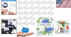 Elegant Acrylic Card Stand Holders – 1.2 Inch Wedding Table Display (100 Pieces)
