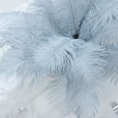 12 pcs 13-15″ long Dusty Blue Genuine Ostrich FEATHERS Wedding Party