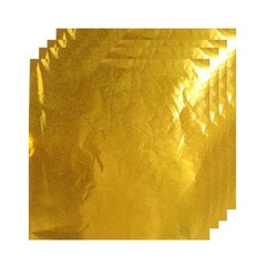 200Pcs Reusable Foil Candy Wrappers Gold Aluminium Foil Wrapping Paper for Party
