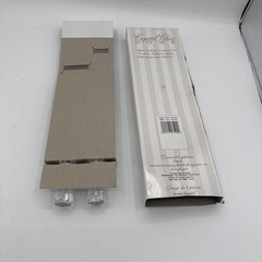Crystal Clear Home 2 Piece Acrylic & Stainless-Steel Cake Serving Set New W/ Bx