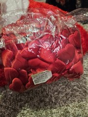 Heart Shape padded satin petals  Scatter for Valentine’s Day Wedding Decorations
