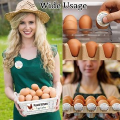 1000Pcs Fresh Farm Egg Packaging Set Include 500Pcs Market Egg Handling Stick…