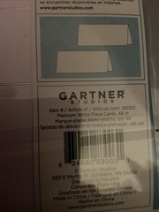 Printable Gartner Studios Ivory Pearl Place Cards 48 Count. New, Set Of 2.