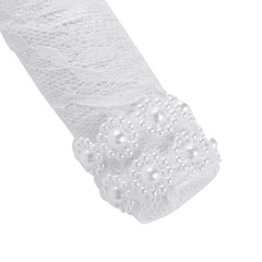 Sparkle and Bash Wedding Bouquet Holder – 3 x 7 in, White Lace & Rhinestones …